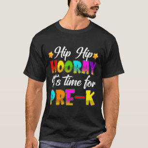 Camiseta Viva Viva Hurra Pré-k Volta às Aulas Primeiro Dia