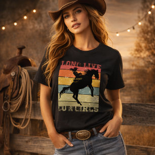 Camiseta Vivas Longas: Celebrar o Estilo Ocidental