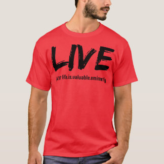 Camiseta VIVE sua vida é um texto eminentemente negro