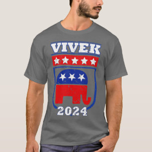 Camiseta Vivek Ramaswamy 2024 Uma nova onda na Po Presidenc
