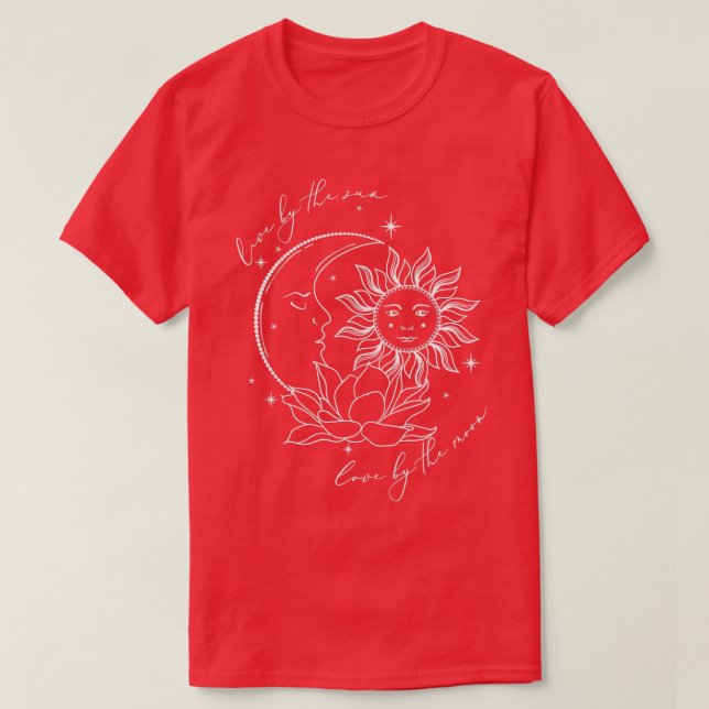 Camiseta Vivemos Pelo Amor Sol Pela Espiritualidade Da Lua. (Frente do Design)
