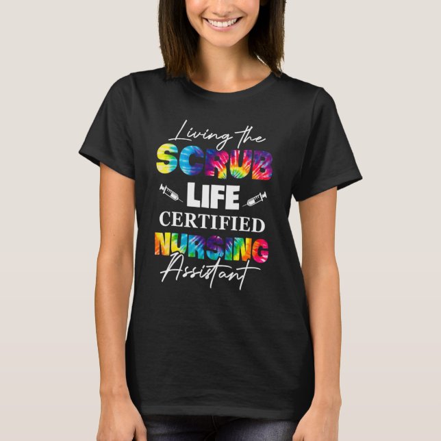 Camiseta Vivendo A Enfermeira Certificada De Vida (Frente)