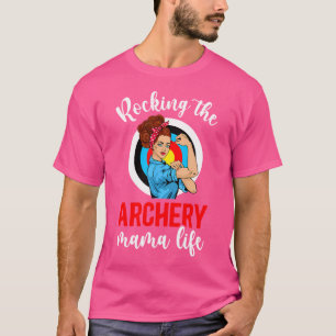 Camiseta Vivendo a Vida de Arqueira Mama Mãe Arqueira de Um