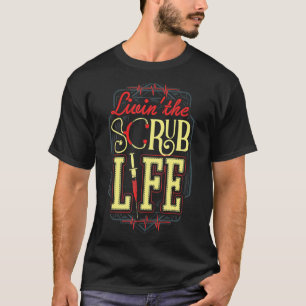 Camiseta Vivendo a Vida de Jaleco Enfermeira Hospital Médic