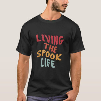 Camiseta Vivendo A Vida Do Spook Engraçada Ghost Bait Desi