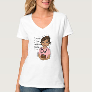 Camiseta Vivendo a vida escrupulosa   Humor profissional m