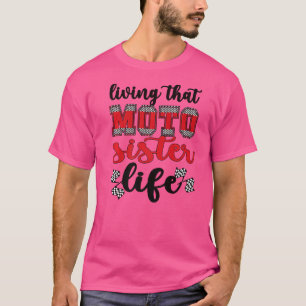 Camiseta Vivendo Aquela Irmã Motocross Irmã Irmã Irmã Da Ca