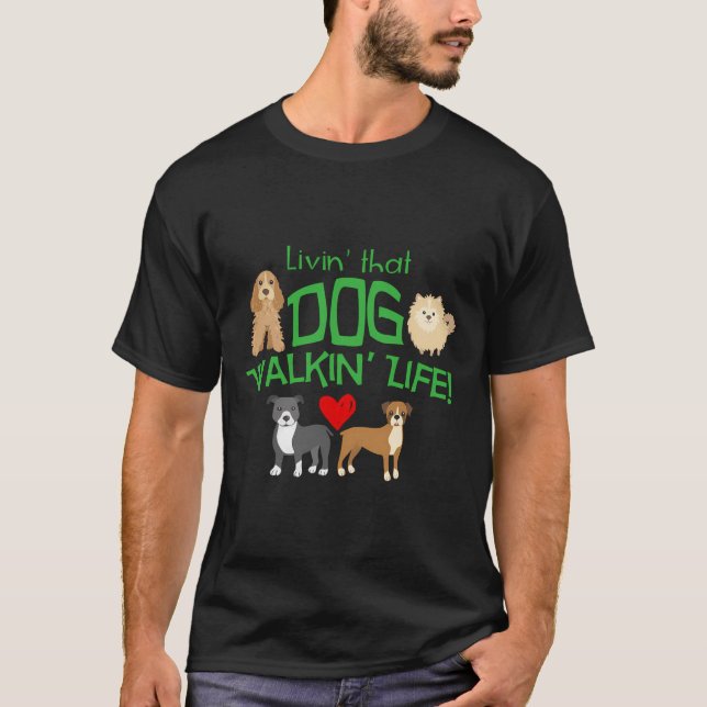 Camiseta Vivendo Aquela Vida De Cachorro (Frente)