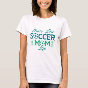Camiseta Vivendo aquela vida de mãe futebol