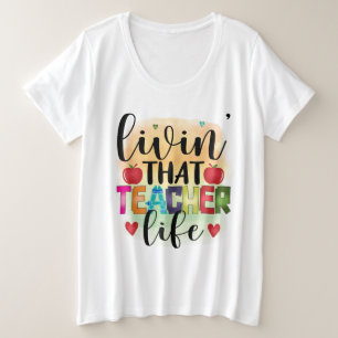 Camiseta Vivendo Aquela Vida De Professores - Presente Para