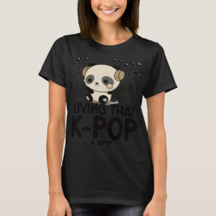 Camiseta Vivendo Aquela Vida Pop K Panda Kpop Merch K pop M