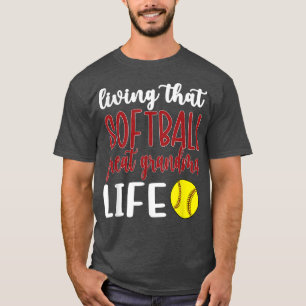 Camiseta Vivendo Aquele Excelente De Softball Vovó Life T-S