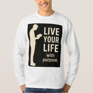 Camiseta Vivendo através das palavras: a essência da vida