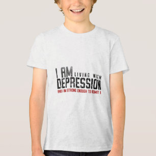 Camiseta Vivendo Com Depressão - Mente E Saúde Mental Aw