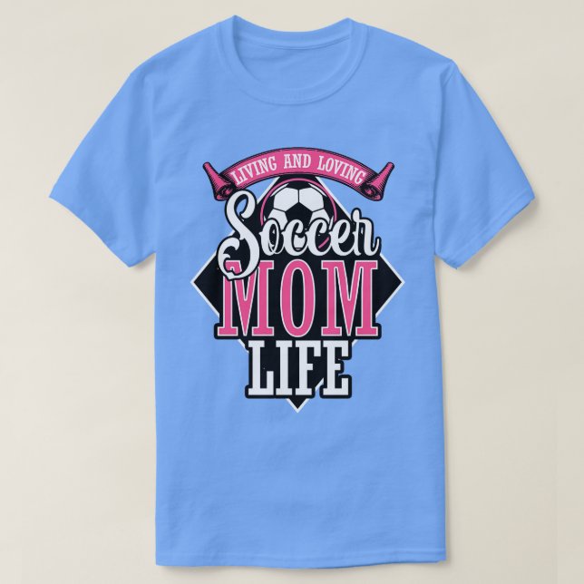 Camiseta Vivendo e amando a vida da mãe (Frente do Design)