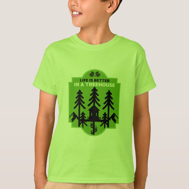 Camiseta Vivendo em Casa de Árvore (Frente)