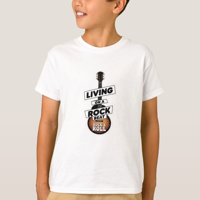 Camiseta Vivendo em um Rock Beat (Frente)