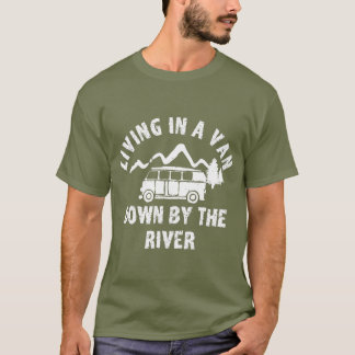 Camiseta Vivendo em uma Van perto do rio