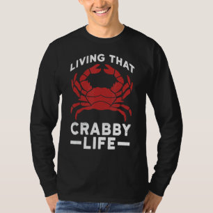 Camiseta Vivendo Essa Vida De Caranguejo Para Um Ventilador