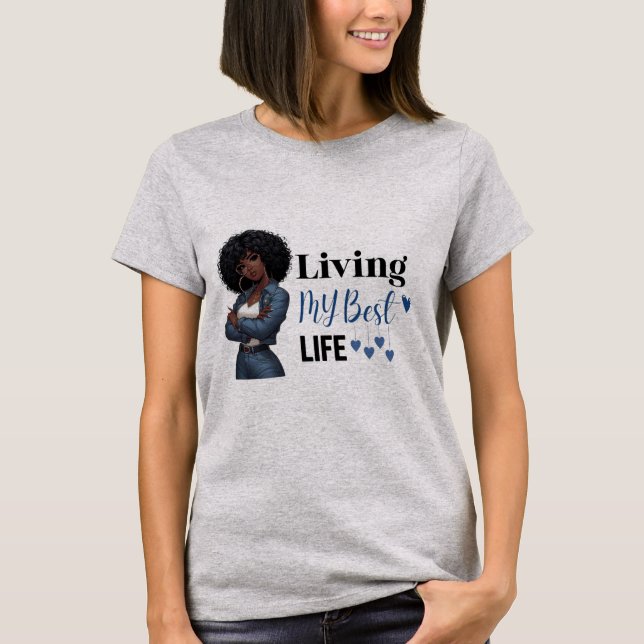 Camiseta Vivendo minha melhor vida (Frente)