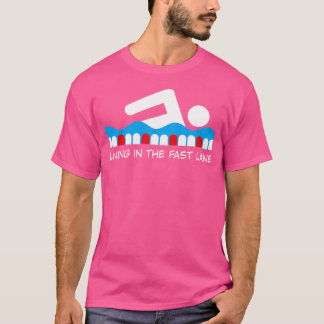 Camiseta Vivendo Na Natação Rápida
