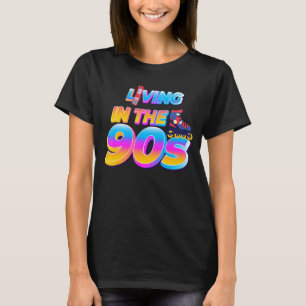 Camiseta Vivendo nos anos 90 de vamos até os 90