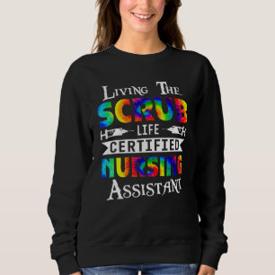 Camiseta Vivendo O Assistente De Enfermagem Com Certificaçã
