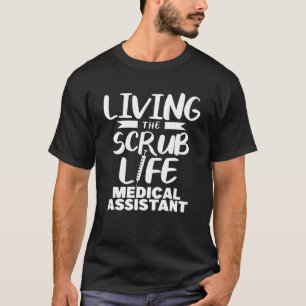 Camiseta Vivendo O Assistente Médico Da Vida Escrupulosa