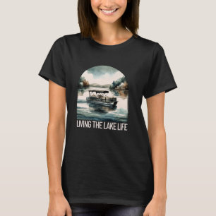 Camiseta Vivendo O Barco Flutuante Do Lago Life
