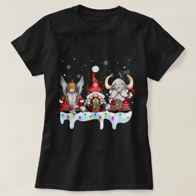 Camiseta Vivendo o Natal Gnomo Norse Mythology Pajamas (Frente do Design)