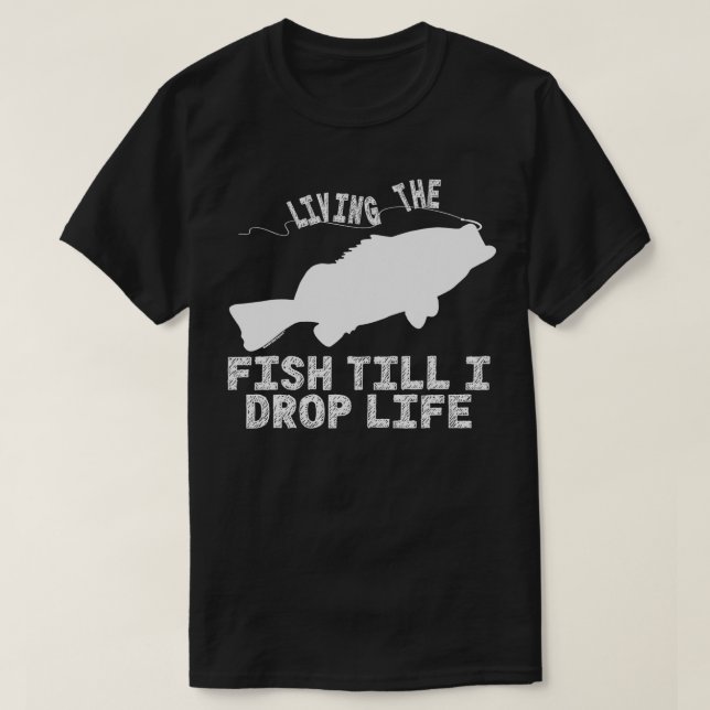 Camiseta Vivendo O Peixe Até Eu Deixar A Vida Engraçada. (Frente do Design)