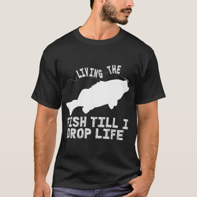 Camiseta Vivendo o Peixe Até Largar a Vida - Equipa da Vida (Frente)