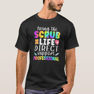 Camiseta Vivendo O Profissional De Suporte Direto Da Scrub 