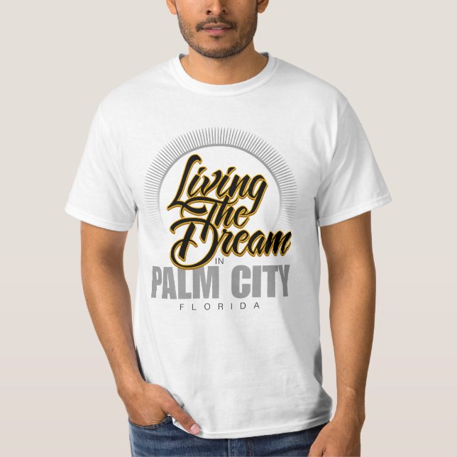 Camiseta Vivendo o sonho na cidade da palma (Frente)
