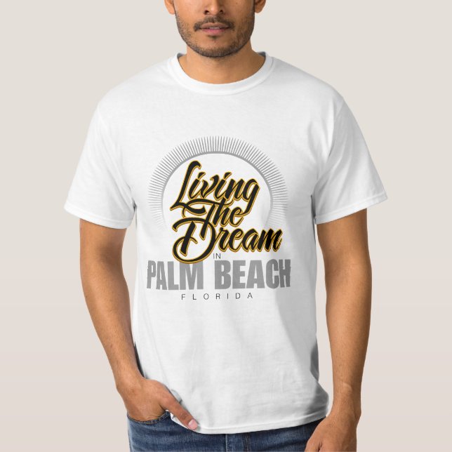Camiseta Vivendo o sonho no Palm Beach (Frente)