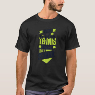 Camiseta Vivendo Para Jogar Tênis Forçado A Ir Para Tenni E
