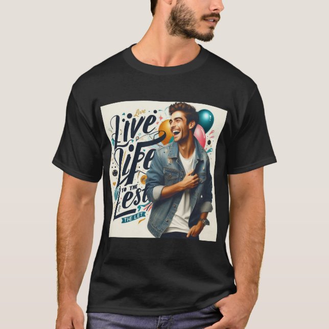 Camiseta Viver a vida ao máximo (Frente)