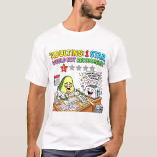 Camiseta Viver como Adulto Uma Estrela Não Recomendaria Eng