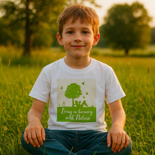 Camiseta Viver em Harmonia com a Natureza