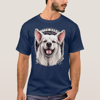 Camiseta "Viver Mais Preocupada Menos - Cachorro Quente