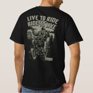 Camiseta Viver Para Andar Andar Para Viver Barba Biker Chop