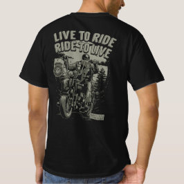 Camiseta Viver Para Andar Andar Para Viver Barbudo Biker Ch