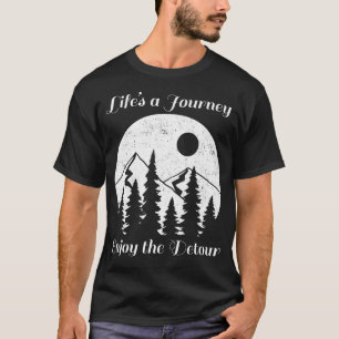 Camiseta Viver uma viagem desfrutar do deserto - A