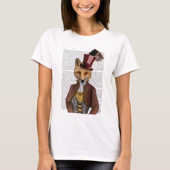 Camiseta Vivienne Steampunk Fox (Frente)