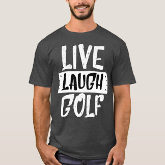 Camiseta vivo riso de golfe inspirador branco preto