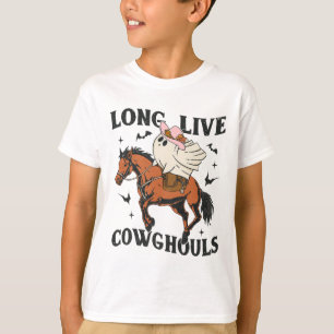 Camiseta Vivo - Vivos Cowghouts Ghost Cowgirl Halloween W