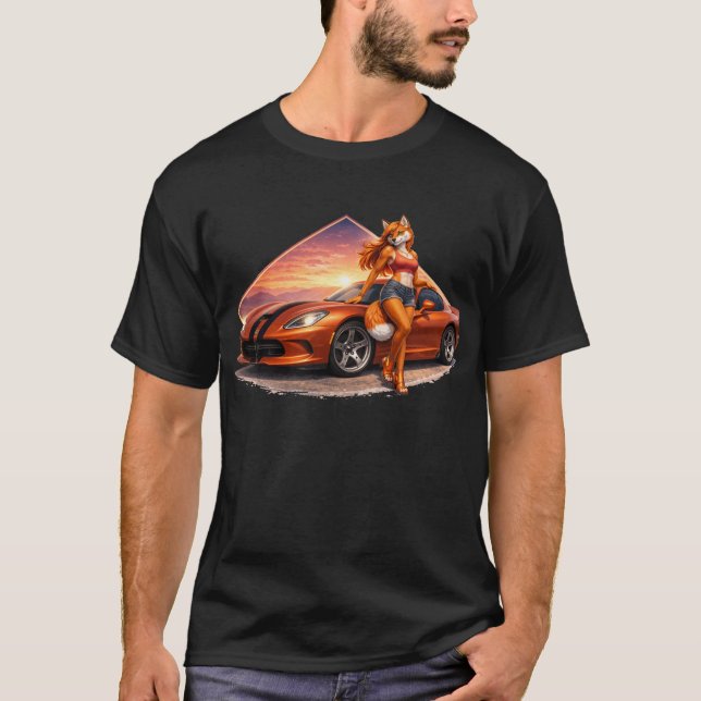 Camiseta Vixen Viper do Pôr do Sol (Frente)