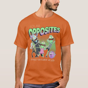 Camiseta Vizinhos Estranhos Grupo de Personagens de Solar O