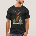 Camiseta Vizsla Christmas Light Reindeer Com Santa Hat Paj<br><div class="desc">Vizsla Christmas Light Reindeer Com Santa Hat Pajama</div>