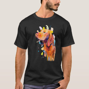 Camiseta Vizsla Colorir Aniversário Para Crianças Adolescen